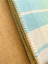 Load image into Gallery viewer, Pastel Lemon & Mint SINGLE Pure New Zealand Wool Blanket