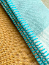 Load image into Gallery viewer, Mint & Taupe KNEE RUG/THROW New Zealand Wool Blanket
