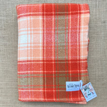 Load image into Gallery viewer, Old School Orange & Olive SINGLE New Zealand Wool Blanket