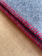 Load image into Gallery viewer, Light Small SINGLE Army Grey New Zealand Wool Blanket