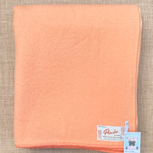 Load image into Gallery viewer, Mango Peach KING SINGLE Onehunga Woollen Mills NZ Wool Blanket