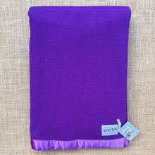 Load image into Gallery viewer, Super Bold Purple Extra Long SINGLE New Zealand Wool Blanket