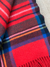 Load image into Gallery viewer, Kaiapoi TRAVEL RUG Collectible Wool Blanket with Maori Chief Label STEWART Clan