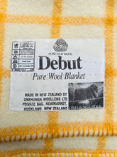 Load image into Gallery viewer, Cream and Gold THROW/COT New Zealand Wool Blanket