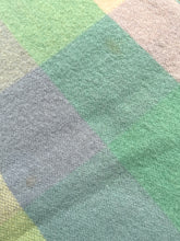 Load image into Gallery viewer, Mint, Pink & Mauve Onehunga SINGLE NZ Wool **Bargain Blanket**