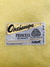 Load image into Gallery viewer, Lemon Thick SINGLE Wool Blanket PRINCESS Onehunga - Fresh Retro Love NZ Wool Blankets