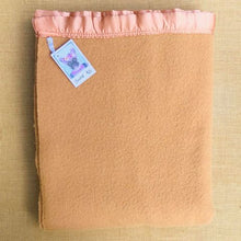 Load image into Gallery viewer, Warm Sepia SINGLE Wool Blanket - Thick Wool with Satin Edge - Fresh Retro Love NZ Wool Blankets