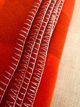 Load image into Gallery viewer, Intense Orange KING SINGLE Wool blanket - WARMA! - Fresh Retro Love NZ Wool Blankets