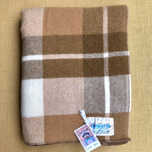 Load image into Gallery viewer, Lovely Thick New Zealand Wool SINGLE Blanket, Smith & Brown Onehunga - Fresh Retro Love NZ Wool Blankets