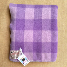 Load image into Gallery viewer, Warm Violet SINGLE Pure Wool Blanket. Mosgiel Woollen Mills Original