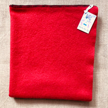 Load image into Gallery viewer, Primary Red THROW Wool Blanket perfect for Pram/Knee Rug - Fresh Retro Love NZ Wool Blankets