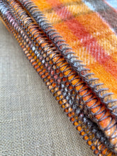 Load image into Gallery viewer, Thick Wool Vibrant Oranges SINGLE Pure Wool Blanket
