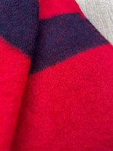 Load image into Gallery viewer, Ultra Thick Firetruck Red American Made KING SINGLE Pure Wool Blanket