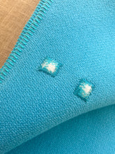 Load image into Gallery viewer, Soft Turquoise SINGLE New Zealand Wool Blanket