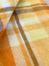 Load image into Gallery viewer, Super Thick & Fluffy Retro Orange SINGLE Pure New Zealand Wool Blanket