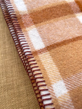 Load image into Gallery viewer, Beautiful Caramel Browns SINGLE New Zealand Wool Blanket
