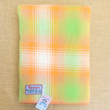 Load image into Gallery viewer, Fresh Lime & Orange Roslyn SINGLE New Zealand Wool Blanket