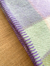 Load image into Gallery viewer, Chunky Check Lights SINGLE New Zealand Wool Blanket.
