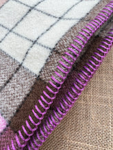 Load image into Gallery viewer, Magenta Cute! SMALL SINGLE/THROW Pure Wool Blanket