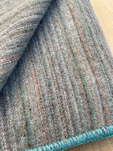 Load image into Gallery viewer, Mint/Grey Multicolour Yarn SINGLE Campfire New Zealand Wool Blanket
