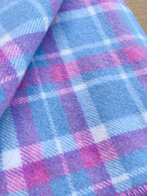 Load image into Gallery viewer, Pink & Blue, Thick & Fluffy SINGLE New Zealand Wool Blanket
