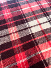 Load image into Gallery viewer, Supersoft Red & Brown TRAVEL RUG  New Zealand Wool