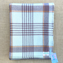 Load image into Gallery viewer, Farmhouse Brown SINGLE Onehunga New Zealand Wool Blanket.