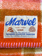 Load image into Gallery viewer, Thick & Fluffy Pink & Orange Bright SINGLE New Zealand Wool Blanket