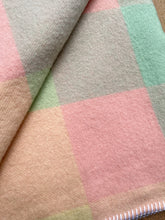 Load image into Gallery viewer, Pretty Pastel Sorbet Colours SINGLE New Zealand Wool Blanket