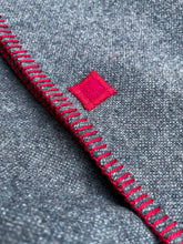 Load image into Gallery viewer, Light Small SINGLE Army/Campfire Red Edge NZ Wool Blanket