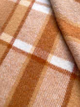 Load image into Gallery viewer, Beautiful Caramel Browns SINGLE New Zealand Wool Blanket