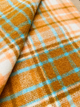 Load image into Gallery viewer, Poppa Twist! Melon, Mustard and Turquoise KING SINGLE Super Thick NZ Wool
