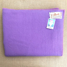 Load image into Gallery viewer, Pretty Lavender Onehunga Princess DOUBLE Wool Blanket - Fresh Retro Love NZ Wool Blankets