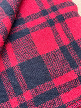 Load image into Gallery viewer, Vintage Red & Blanket KNEE/THROW New Zealand Wool Blanket