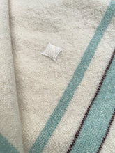 Load image into Gallery viewer, Vintage Cream KING SINGLE Pure Wool Blanket