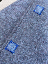 Load image into Gallery viewer, Grey Army SINGLE with Blue Stitching New Zealand Wool Blanket