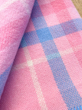 Load image into Gallery viewer, Pretty Pink & Blue BABY/PRAM/Small KNEE Pure New Zealand Wool Blanket