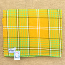 Load image into Gallery viewer, Rare Ultra Bright Retro KING New Zealand Pure Wool Blanket