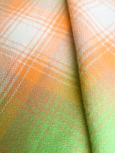 Load image into Gallery viewer, Fresh Lime & Orange Roslyn SINGLE New Zealand Wool Blanket