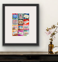 Load image into Gallery viewer, Label Love A3 ART PRINT, New Zealand Wool Blanket Labels Kiwiana