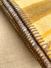Load image into Gallery viewer, Thick Golden Browns SINGLE New Zealand Wool Blanket

