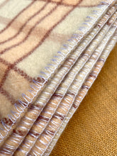 Load image into Gallery viewer, Blush Pink & Cream Qualcraft SINGLE Pure Wool Blanket