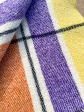 Load image into Gallery viewer, Picasso Stripe Retro SINGLE New Zealand Wool Blanket