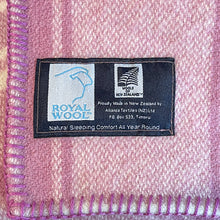 Load image into Gallery viewer, Super soft Blush Mauve THROW/SINGLE New Zealand Wool Blanket