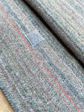 Load image into Gallery viewer, Mint/Grey Multicolour Yarn SINGLE Campfire New Zealand Wool Blanket