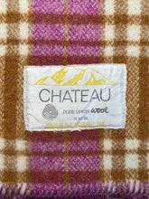 Load image into Gallery viewer, Thick Magenta & Rust SINGLE New Zealand Wool Blanket