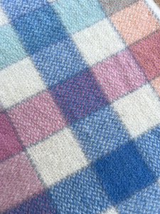 Pretty Check BABY/KNEE Royal Wool NZ Wool Blanket