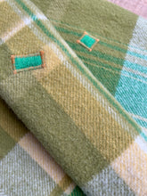 Load image into Gallery viewer, Extra Soft Farmhouse Greens Large SINGLE New Zealand Wool Blanket