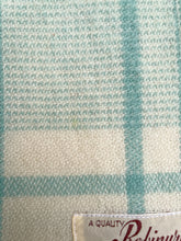 Load image into Gallery viewer, Pretty Mint and Cream SINGLE Robinwul New Zealand Wool Blanket