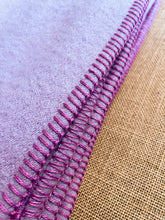 Load image into Gallery viewer, Thick Mauve KING SINGLE/QUEEN Onehunga Woollen Mills NZ Wool Blanket